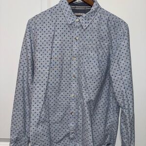 Fat Face Blue Casual Button Down Shirt